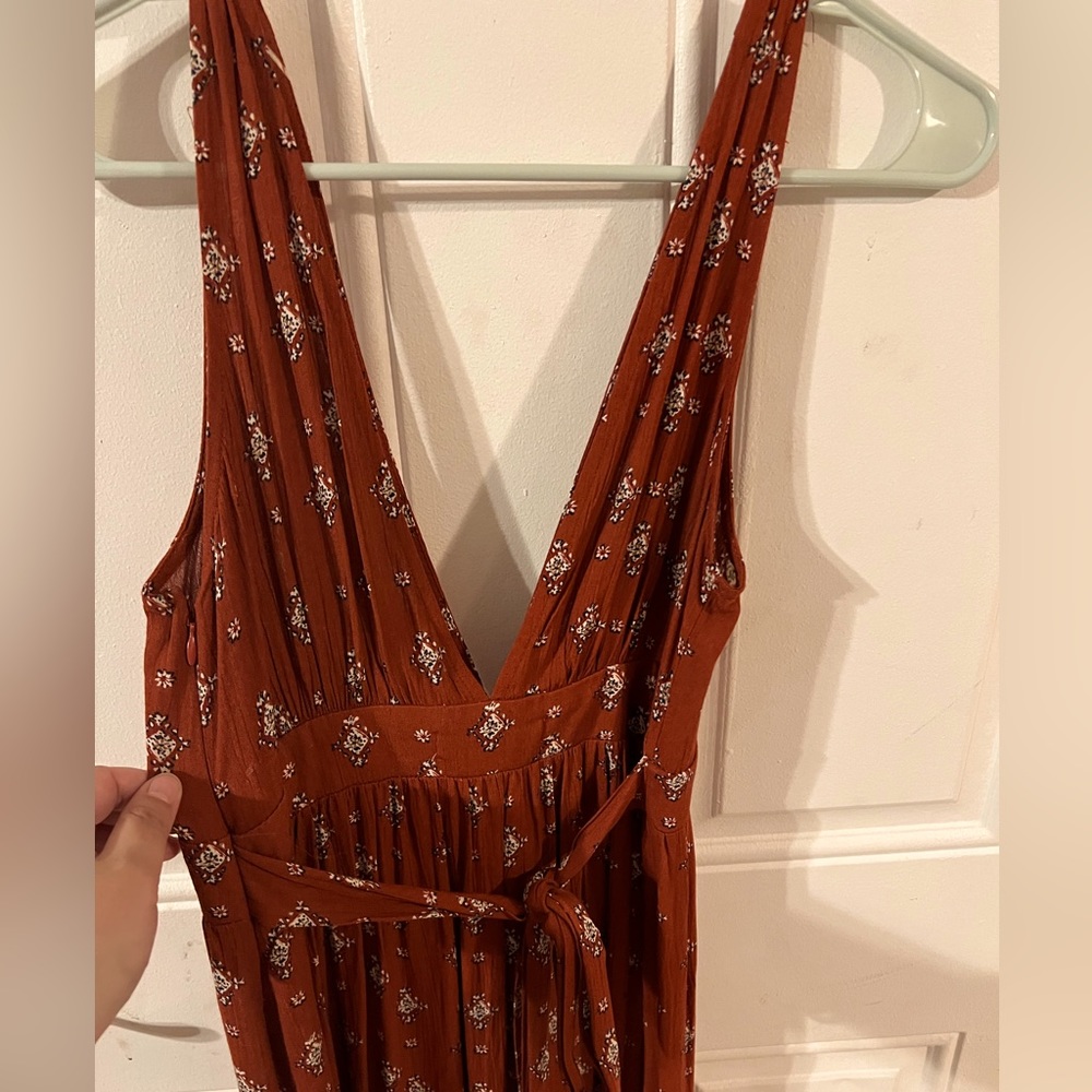 Boho Style Tie Slit Dress